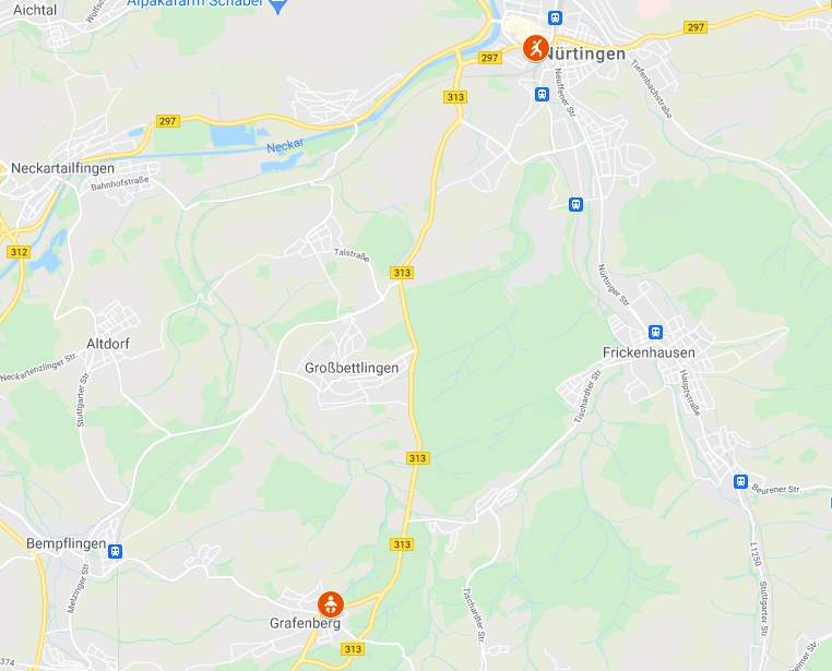 Karte mit Klein & Groß Kursorten